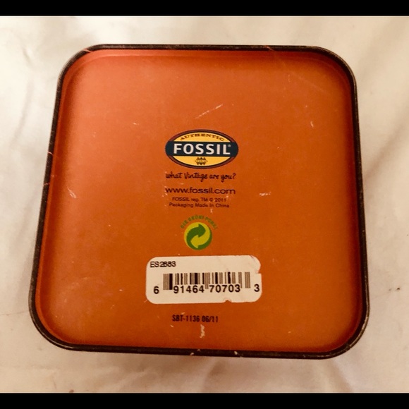 Tortoise Shell Fossil Watch with Original Box - Picture 11 of 15